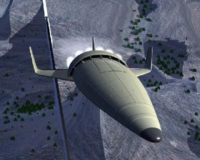 An advanced aircraft-like hypersonic vehicle separating from a launch assist rail on it's way to orbit. Image credit: NASA.